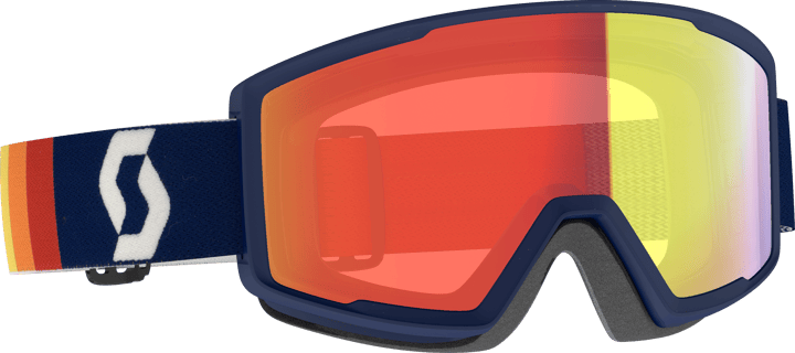Factor Pro Goggle Retro Blue Enhancer Red Chrome Scott