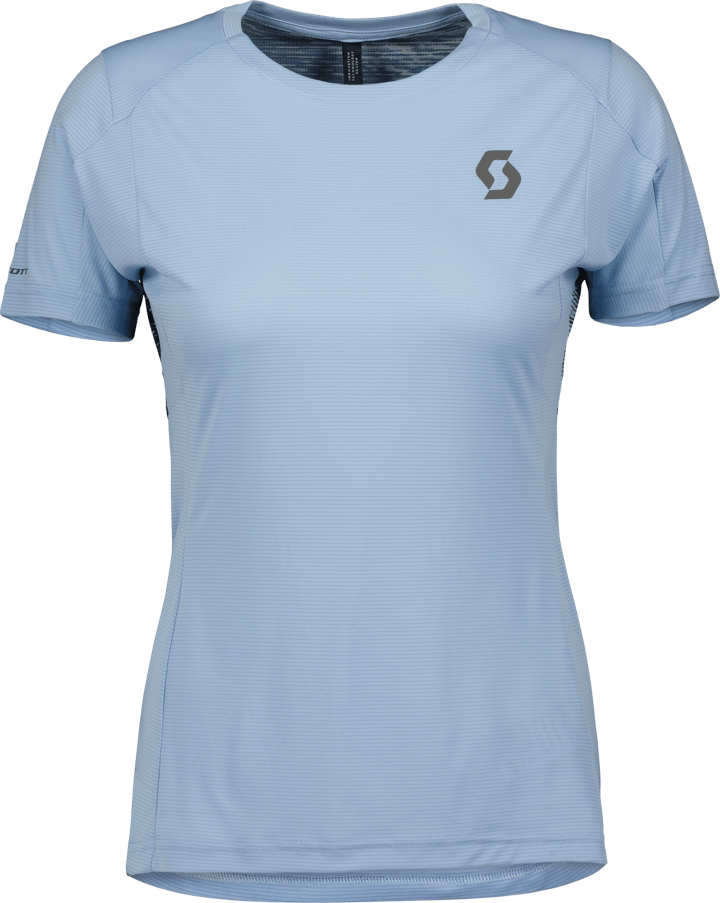 Women's Shirt Trail Run Ss Glace Blue Scott