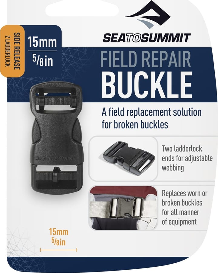 Sea To Summit Field Repair Buckle Side Release 15mm Black Sea To Summit Sea To Summit Field Repair Buckle Side Release 15mm Black Sea To Summit
