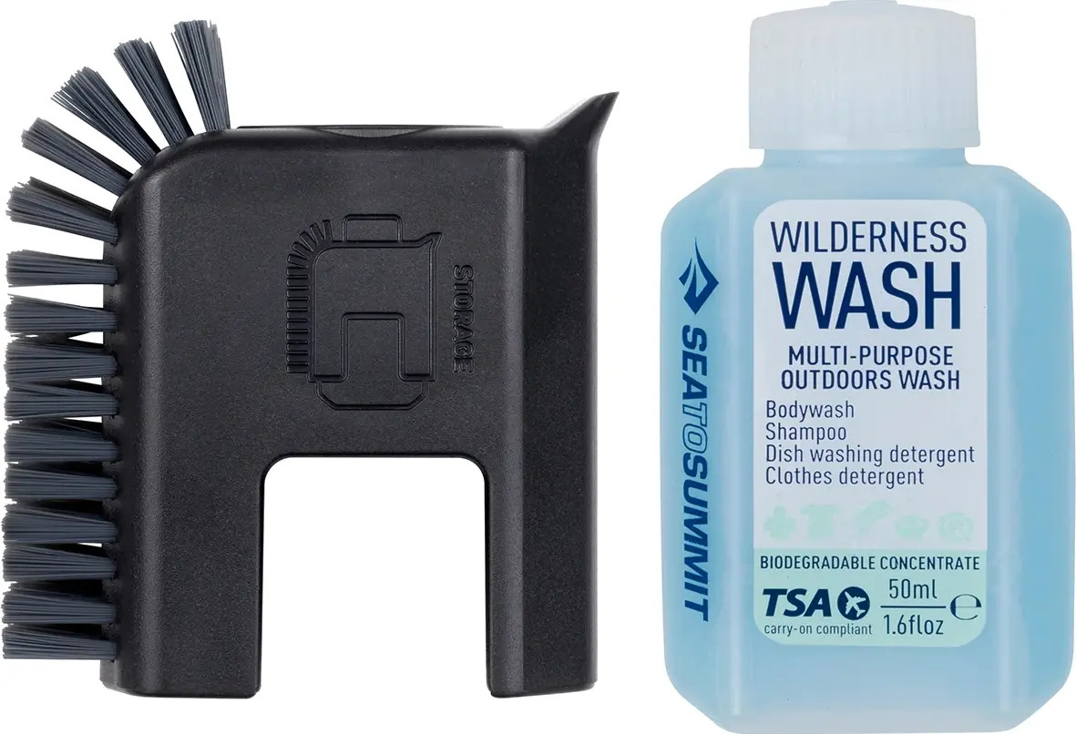 Sea To Summit Kitchen Pot Scrubber & Soap Black Turkjøkkenutstyr OneSize