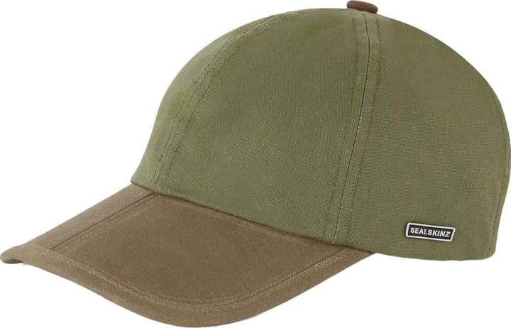Sealskinz Marham Waterproof Waxed Canvas Foldable Cap Olive/Brown Sealskinz