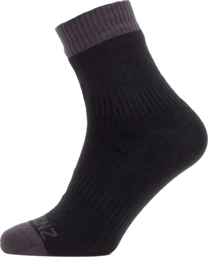 Sealskinz Waterproof Warm Weather Ankle Length Sock Black/Grey Sealskinz