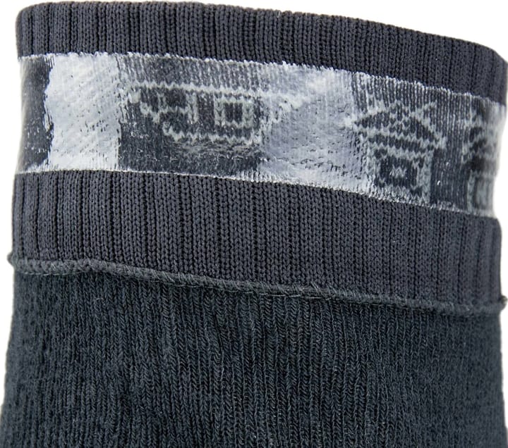 Waterproof Warm Weather Mid Length Sock with Hydrostop Black/Dark Grey Sealskinz