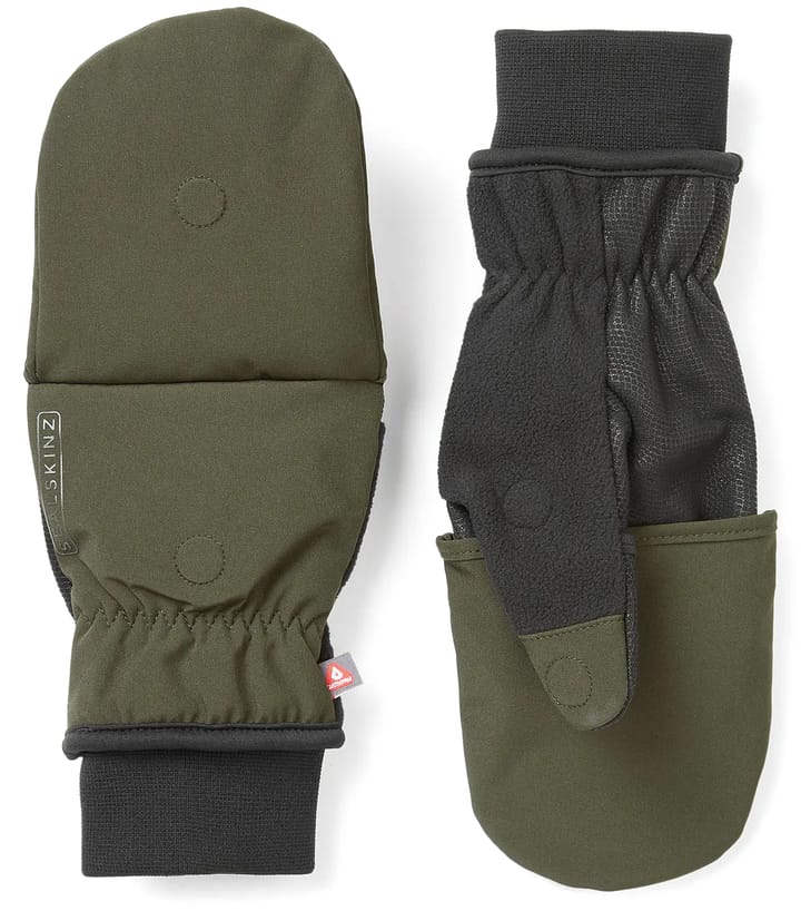 Sealskinz Windproof Cold Weather Convertible Mitt Olive Green/Black Sealskinz Sealskinz Windproof Cold Weather Convertible Mitt Olive Green/Black Sealskinz
