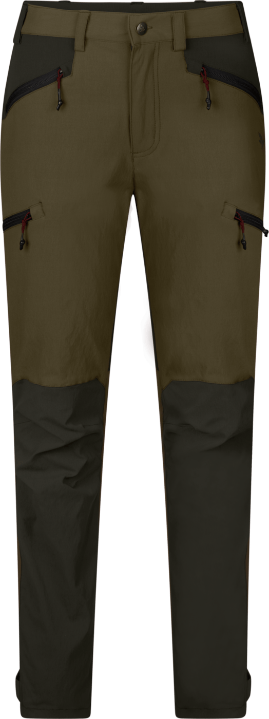 Women's Larch Stretch Pants Grizzly brown/Duffel green Seeland