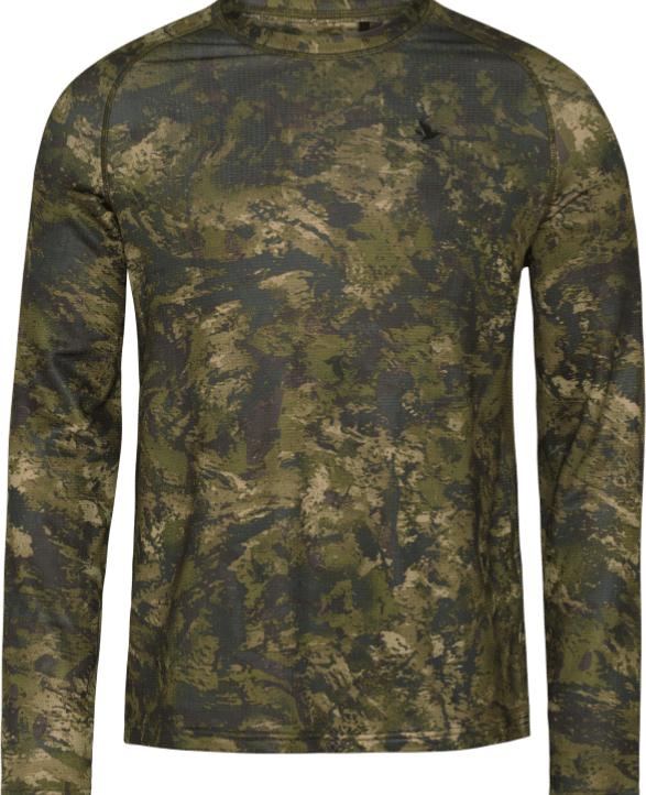 Seeland Men's Active Camo Longsleeve T-Shirt Invis Green Seeland