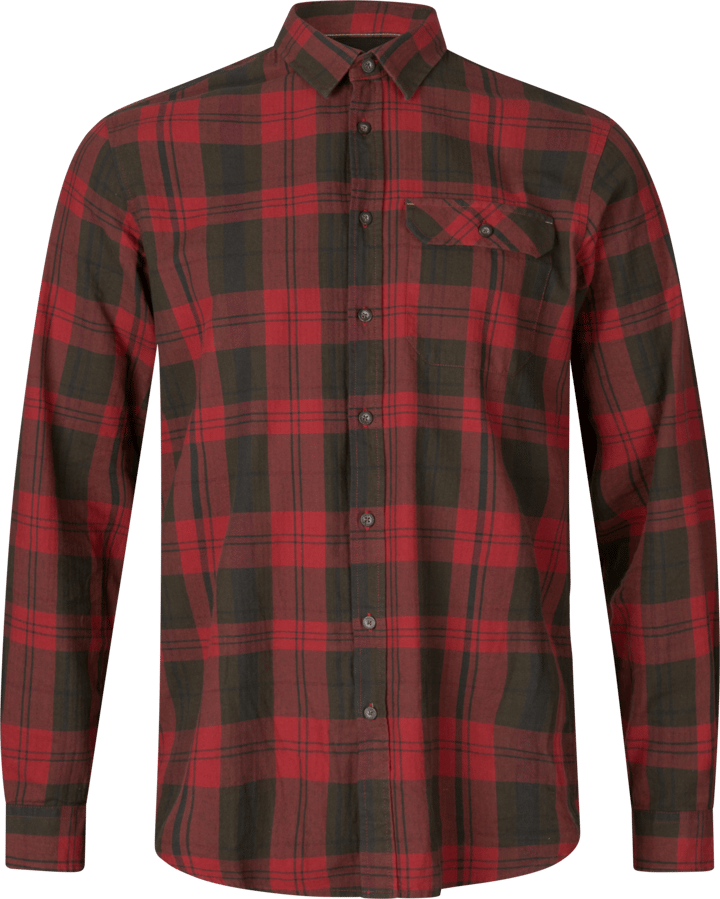 Seeland Men's Highseat Shirt Red Forest Check Seeland