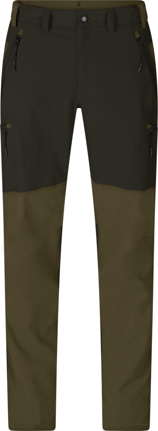 Men's Outdoor Stretch Trousers Grizzly brown/Duffel green Seeland