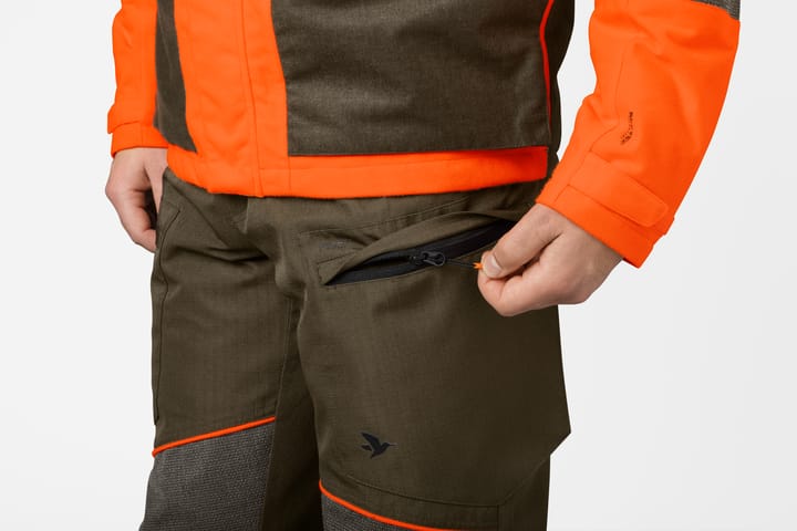 Seeland Men's Venture Pants Pine Green/Hi-Vis Orange Seeland
