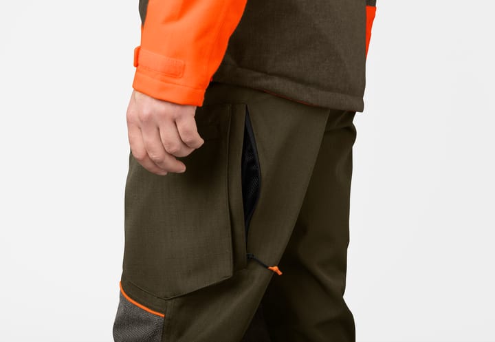 Seeland Men's Venture Pants Pine Green/Hi-Vis Orange Seeland