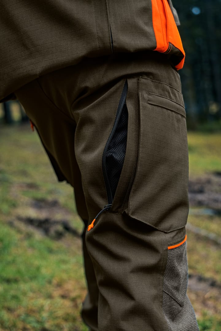 Seeland Men's Venture Pants Pine Green/Hi-Vis Orange Seeland