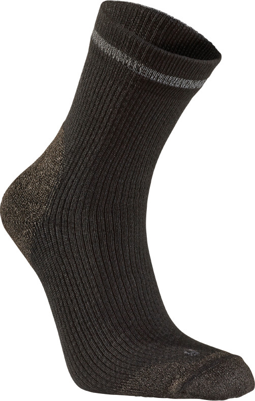Seger Running Mid Compression Black/Grey Urheilusukat 34-36