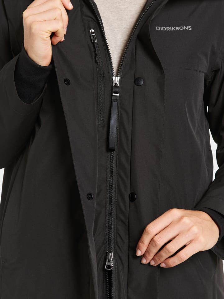 Didriksons Women's Selina Parka Black Didriksons Didriksons Women's Selina Parka Black Didriksons