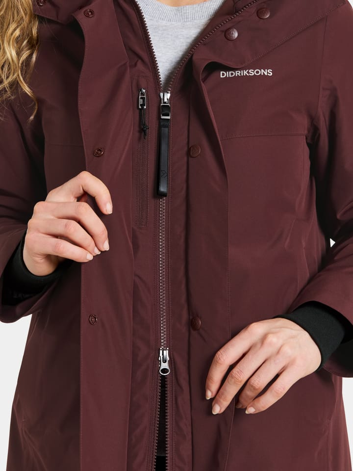 Didriksons Women's Selina Parka Old Rust Didriksons Didriksons Women's Selina Parka Old Rust Didriksons
