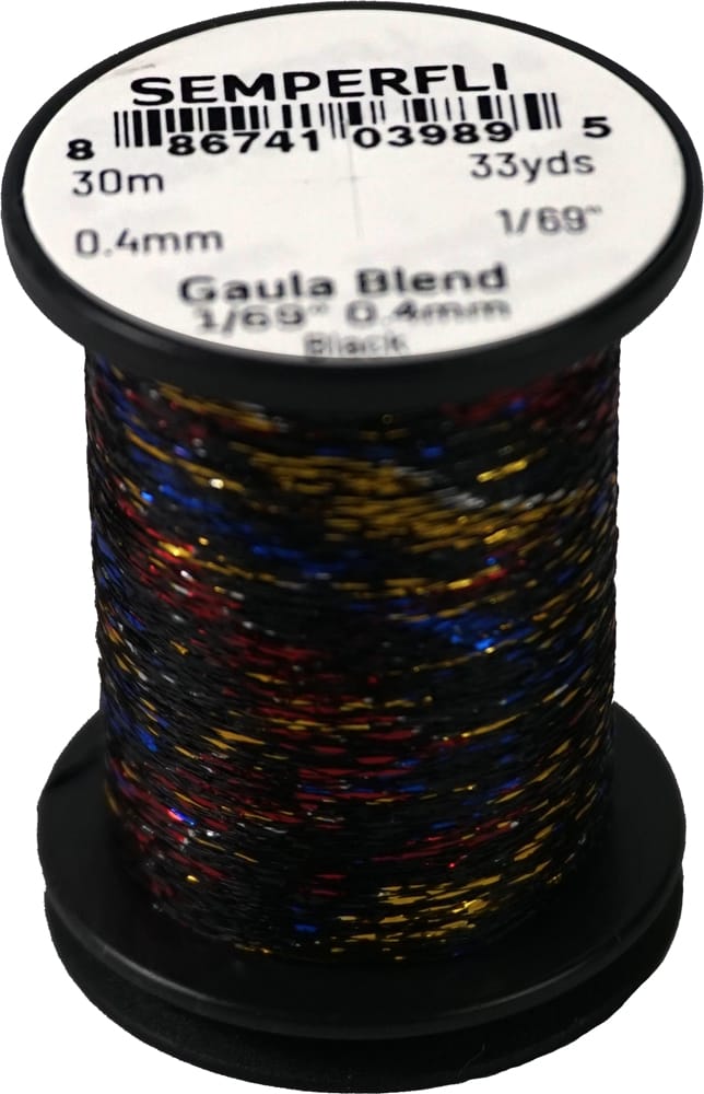 Semperfli Semperfli Spooled Gaula Black 1/69" Tinsel Light Gold Semperfli Semperfli Semperfli Spooled Gaula Black 1/69" Tinsel Light Gold Semperfli