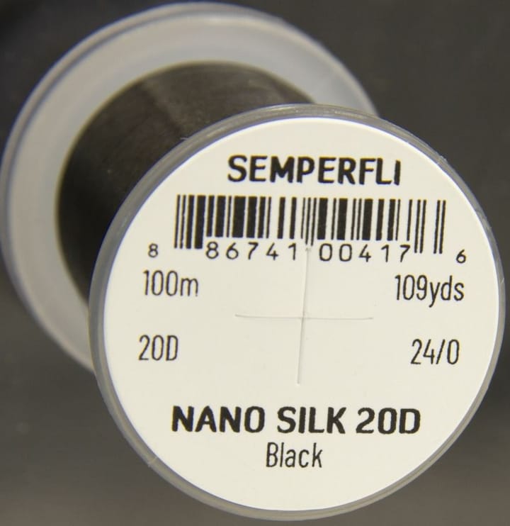 Semperfli Semperfli Nano Silk Pro 20d 24/0 Black Semperfli Semperfli Semperfli Nano Silk Pro 20d 24/0 Black Semperfli