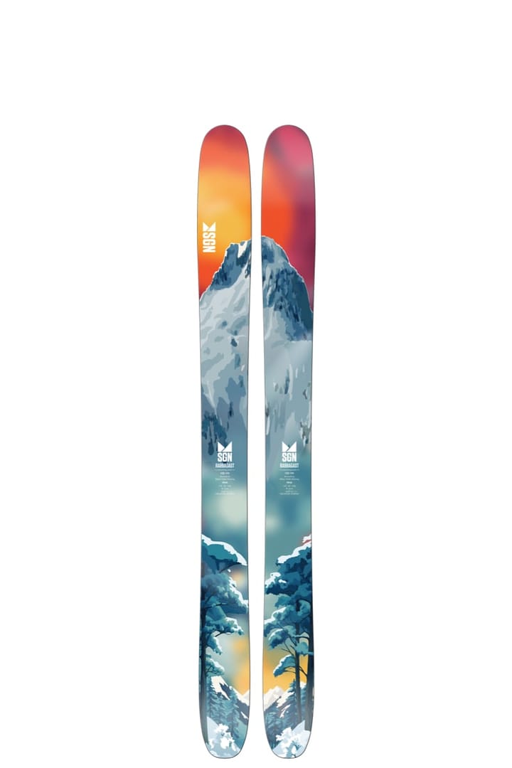 SGN Skis Rabbagast Mountain Red Artwork SGN skis