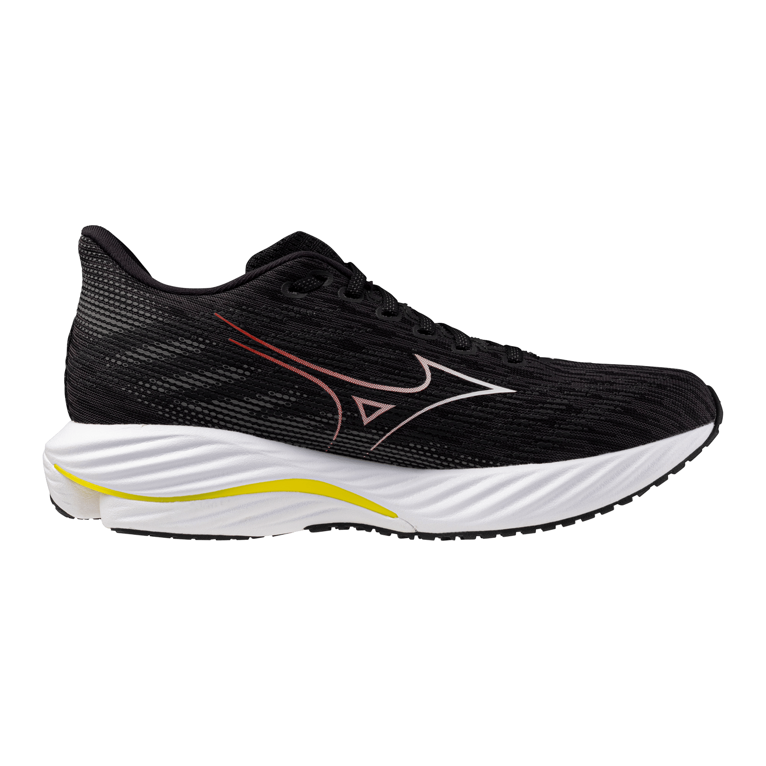 Mizuno Men's Wave Inspire 21 Black/white/vibrant Yellow