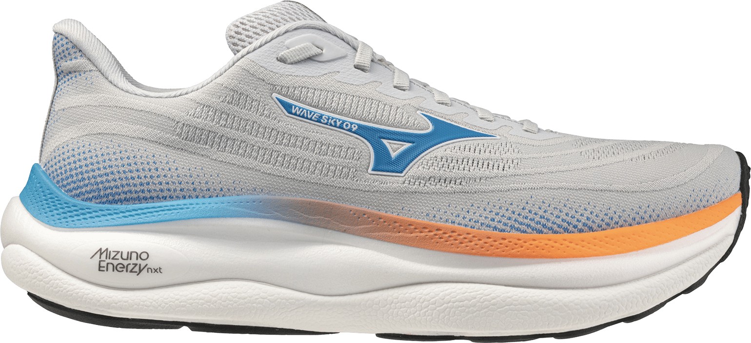Mizuno Men's Wave Sky 9 Cloudscape/blue Jewel/lava Orange