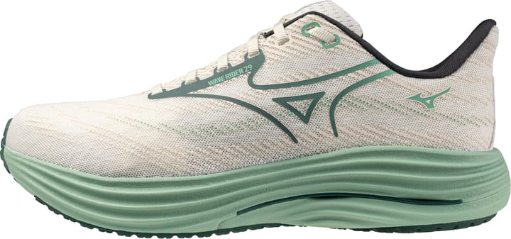 Mizuno Men's Wave Rider 29 Snow White/Bistro Green/Creme De Menthe Mizuno