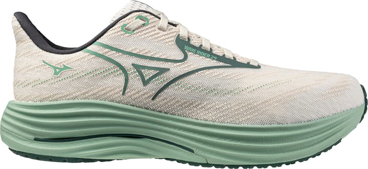 Mizuno Men's Wave Rider 29 Snow White/Bistro Green/Creme De Menthe Mizuno