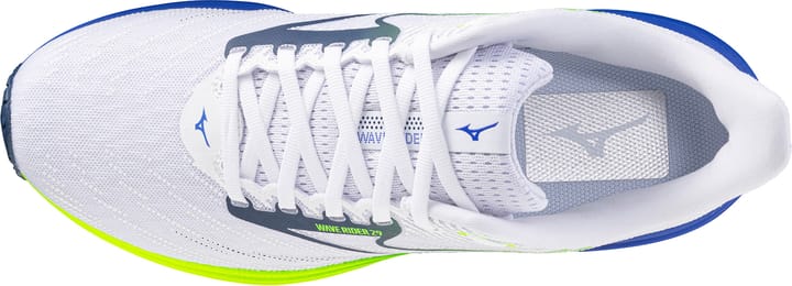 Mizuno Men's Wave Rider 29 White/estate Blue/lightning Yellow Mizuno