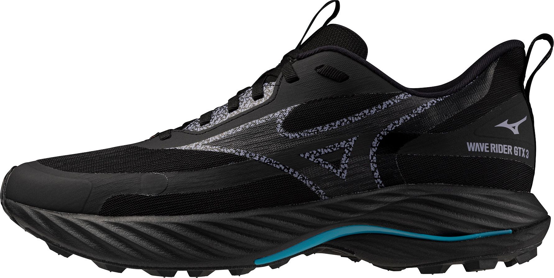 Mizuno Men's Wave Rider GORE-TEX 3 Black Sand/odyssey Gray/capri