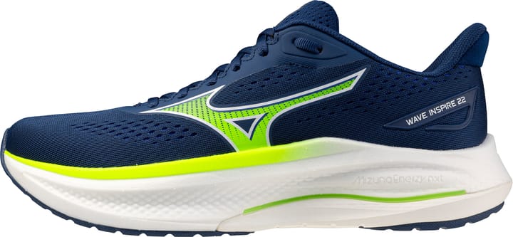 Mizuno Men's Wave Inspire 22 Estate Blue/lightning Yellow/lightning Yellow Mizuno