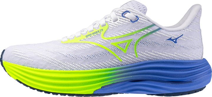 Mizuno Women's Wave Rider 29 White/lightning Yellow/ultramarine Mizuno