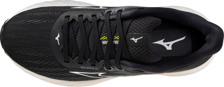 Mizuno Women's Wave Inspire 21 Black/White/Vibrant Yellow Mizuno
