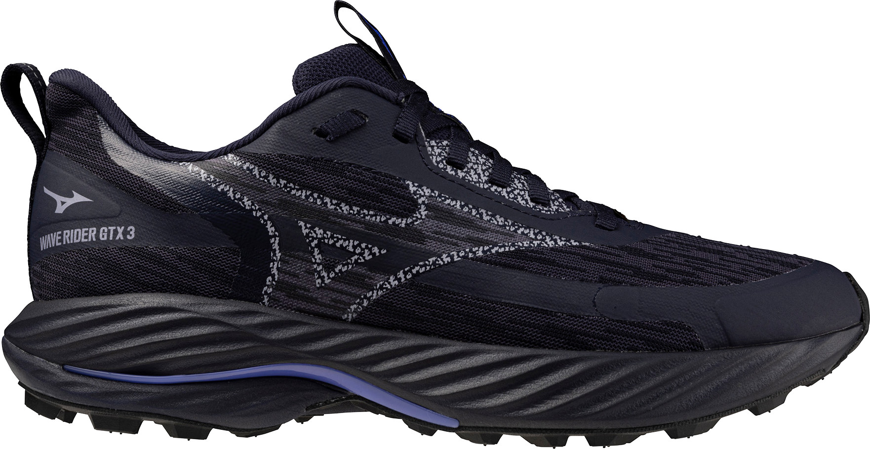 Mizuno Women's Wave Rider GORE-TEX 3 Odyssey Gray/Icelandic Blue/Iris Bloom Träningsskor 40.5