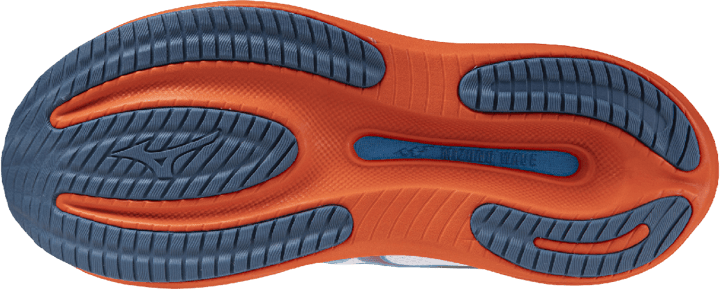 Mizuno Men´s Wave Rider 30 White/blue Jewel/orange.com Mizuno