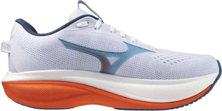 Mizuno Men´s Wave Rider 30 White/blue Jewel/orange.com Mizuno