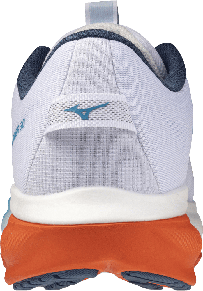 Mizuno Men´s Wave Rider 30 White/blue Jewel/orange.com Mizuno