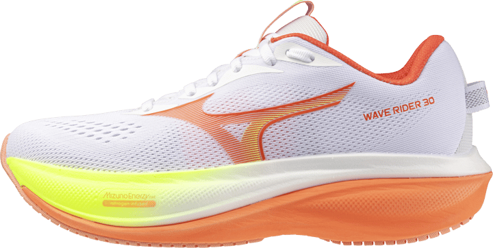 Mizuno Women´s Wave Rider 30 White/lava Orange/lime Pulp Mizuno