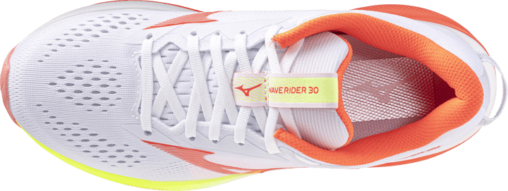 Mizuno Women´s Wave Rider 30 White/lava Orange/lime Pulp Mizuno