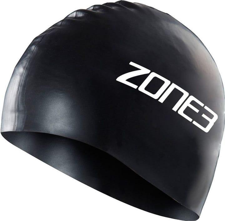 Zone3 Silicone Swim Cap Black Zone3