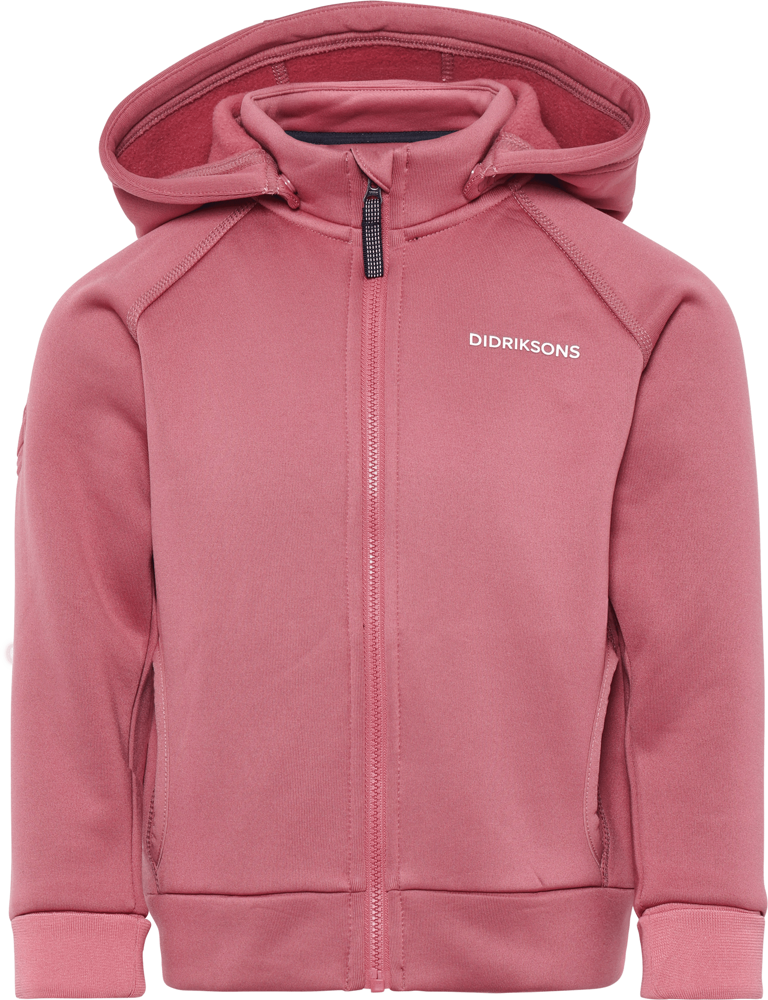 Didriksons Kids' Siljan Full Zip Heather Pink