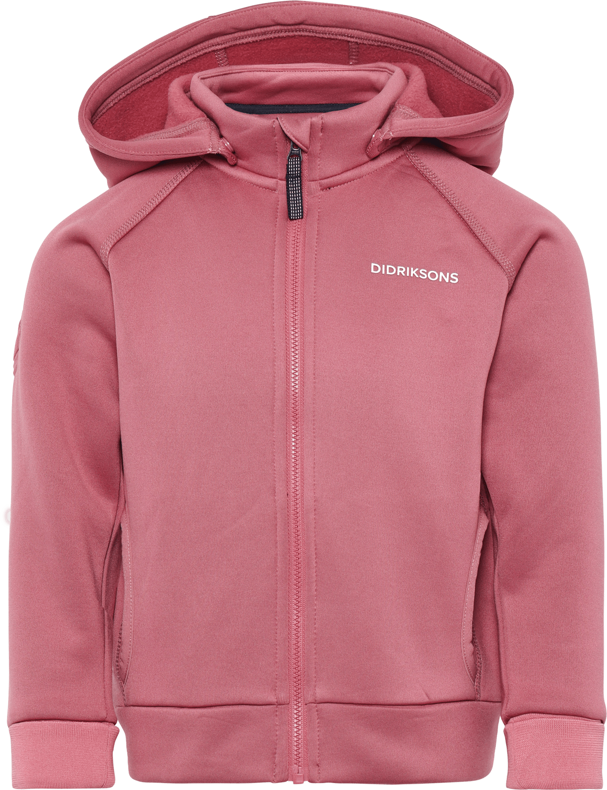 Didriksons Kids' Siljan Full Zip Heather Pink
