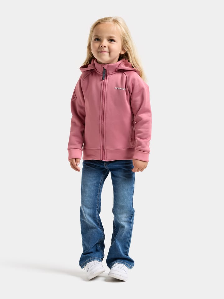 Didriksons Kids' Siljan Full Zip Heather Pink Didriksons
