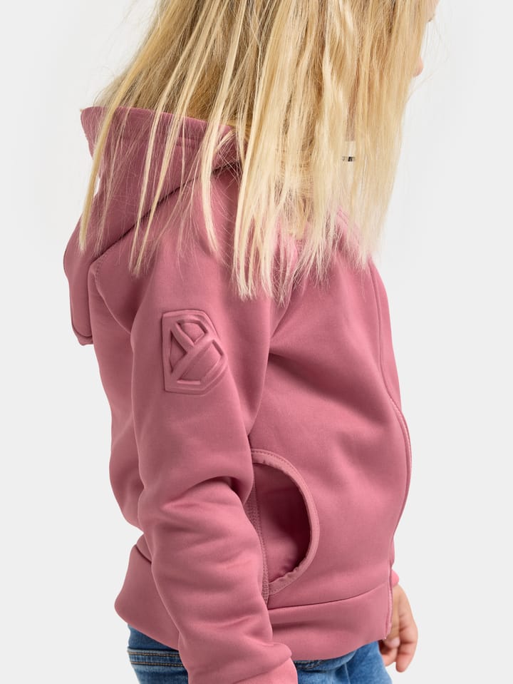 Didriksons Kids' Siljan Full Zip Heather Pink Didriksons