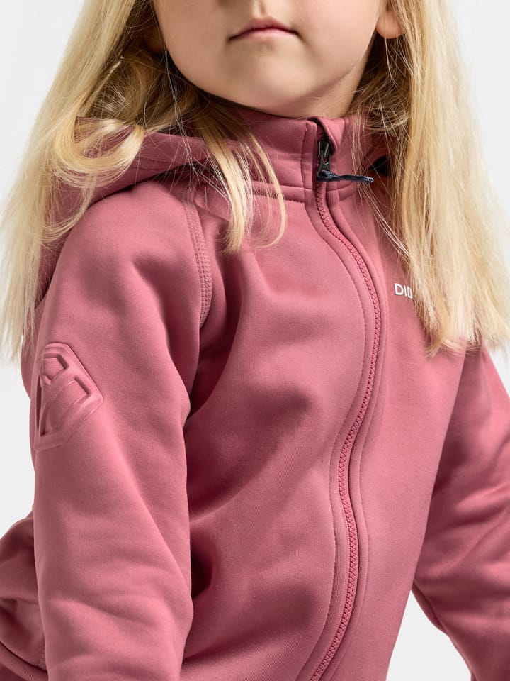 Didriksons Kids' Siljan Full Zip Heather Pink Didriksons