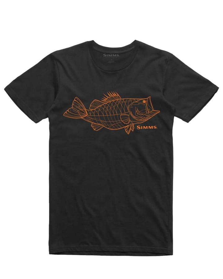 Simms Simms Bass Line T-Shirt Black Black Simms Simms Simms Bass Line T-Shirt Black Black Simms