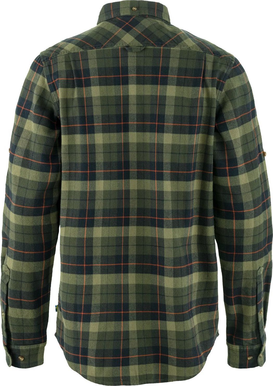 Fjällräven Men's Singi Heavy Flannel Shirt Black-deep Forest