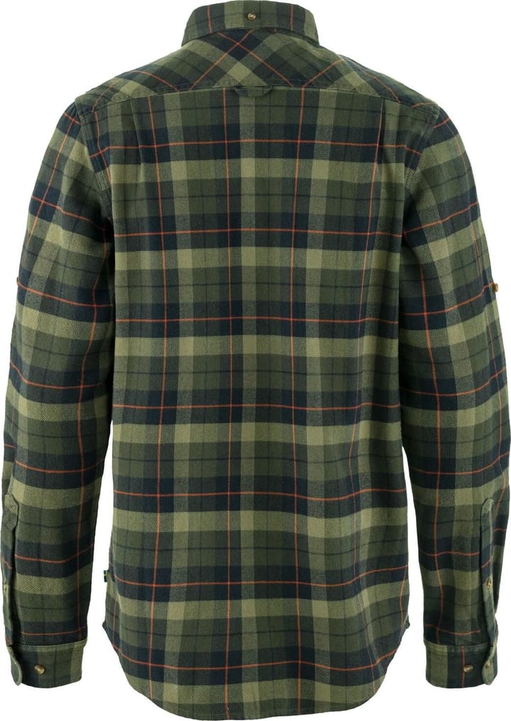 Fjällräven Men's Singi Heavy Flannel Shirt Black/Deep Forest Fjällräven
