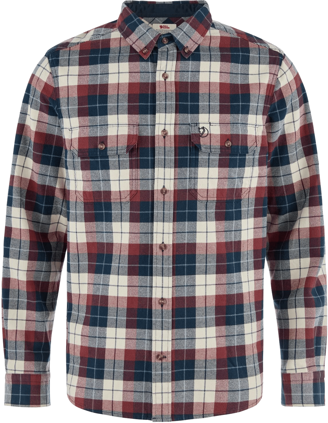 Fjällräven Men's Singi Heavy Flannel Shirt Dark Navy/Maroon