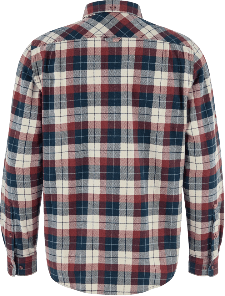 Fjällräven Men's Singi Heavy Flannel Shirt Dark Navy/Maroon Fjällräven