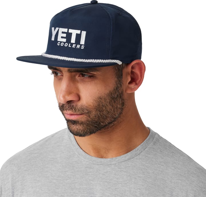 Yeti Flat Brim Rope Hat Navy Yeti