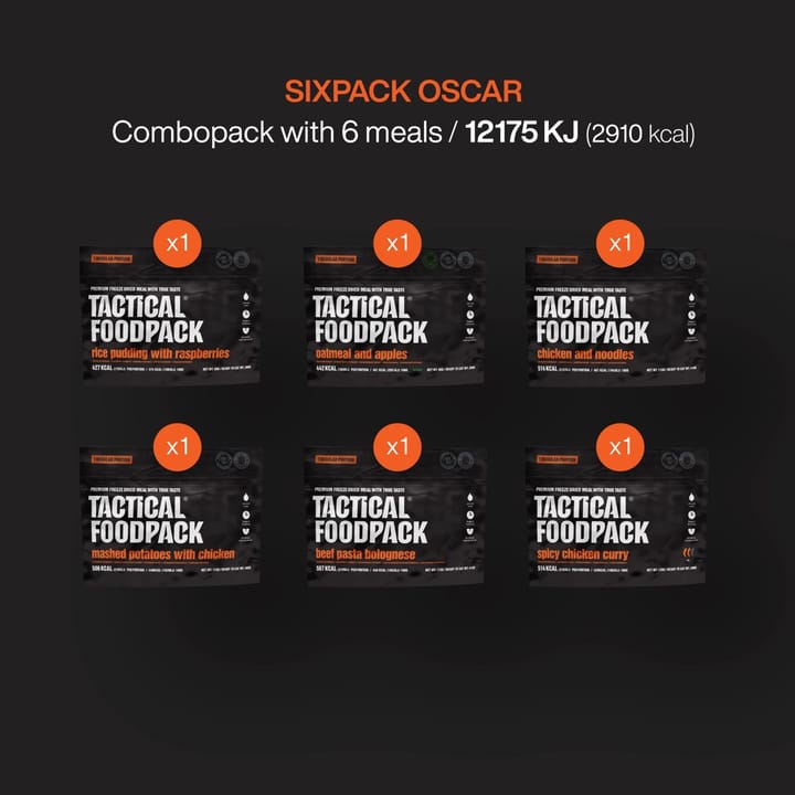 Tactical Foodpack Sixpack Oscar Black/orange Tactical Foodpack