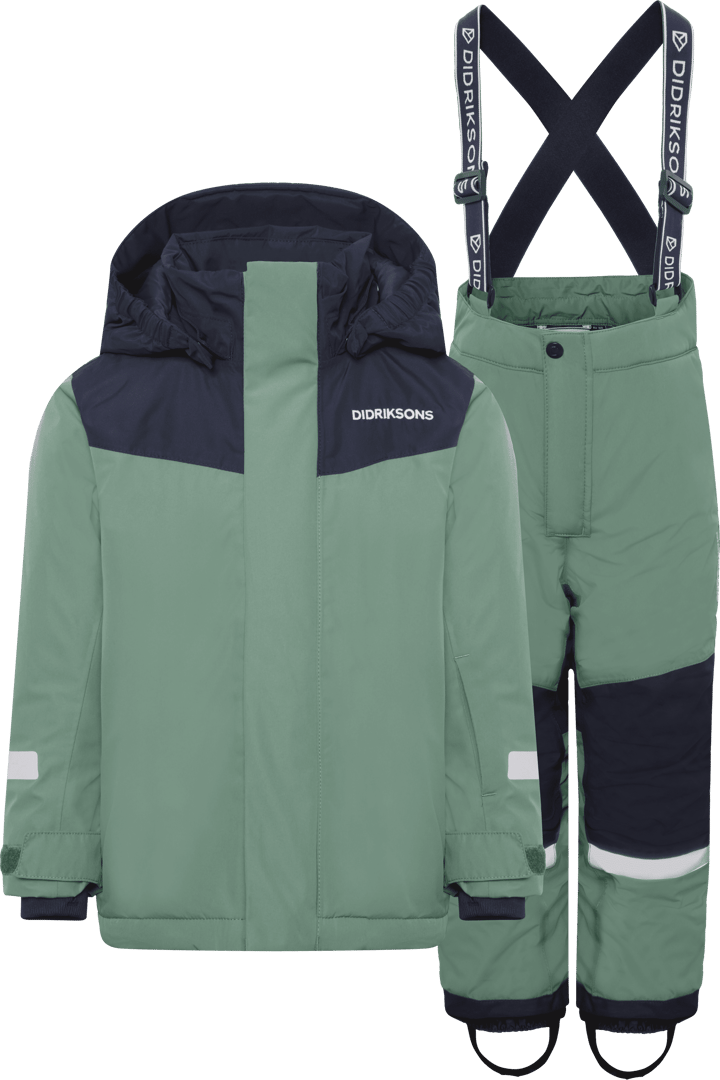 Didriksons Kids' Skare Set Dark Moss Didriksons